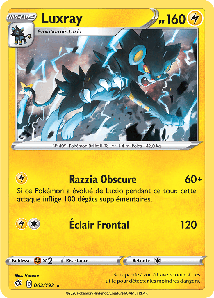 Luxray - EB Clash des Rebelles - 062 - Holographique rare