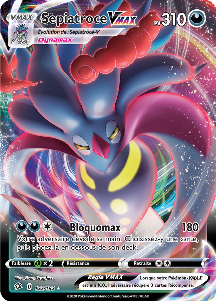 Sepiatroce V - EB Clash des Rebelles - 122 - Holographique rare VMAX
