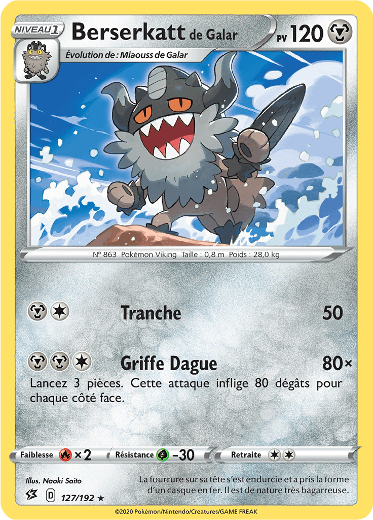 Berserkatt de Galar - EB Clash des Rebelles - 127 - Rare