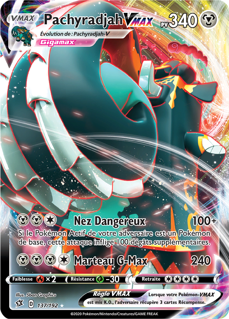 Pachyradjah V - EB Clash des Rebelles - 137 - Holographique rare VMAX