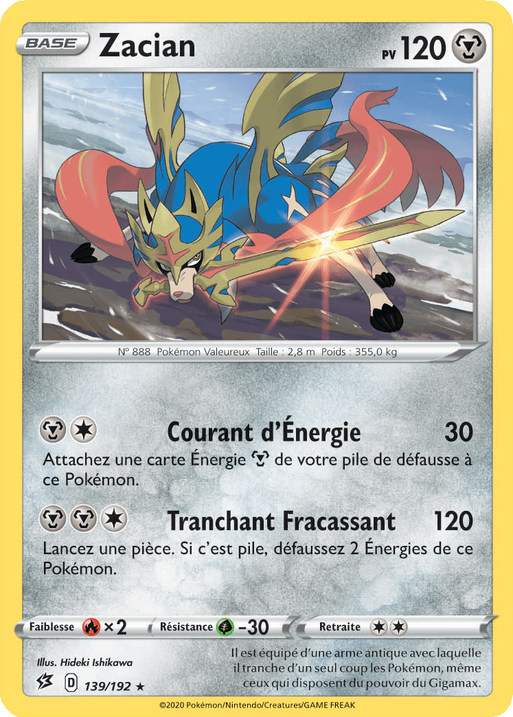 Zacian - EB Clash des Rebelles - 139 - Rare