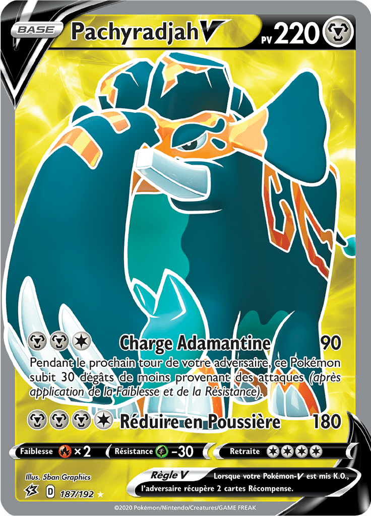 Pachyradjah V - EB Clash des Rebelles - 187 - V Full Art