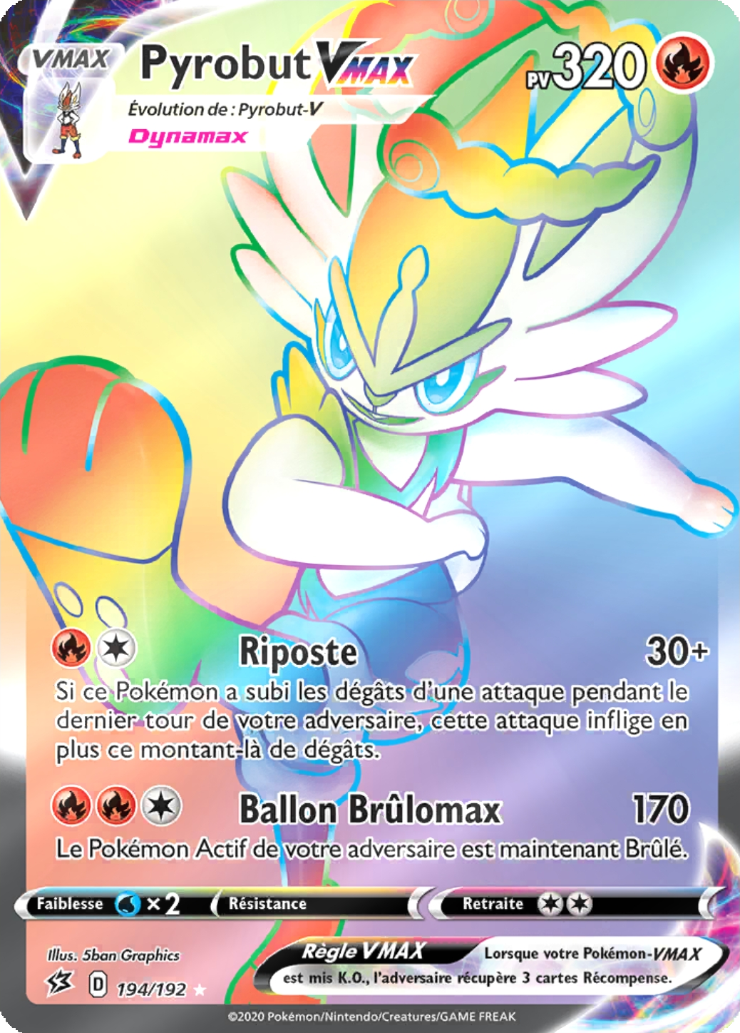 Pyrobut V - EB Clash des Rebelles - 194 - Arc-en-ciel rare