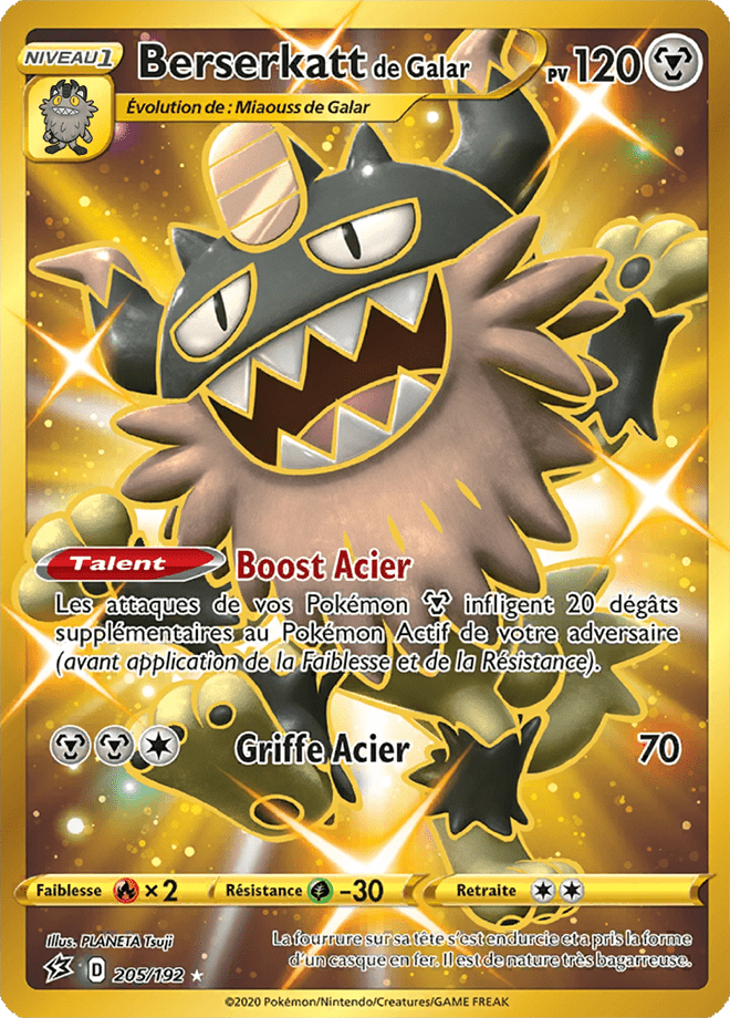 Berserkatt de Galar - EB Clash des Rebelles - 205 - Full Art Gold