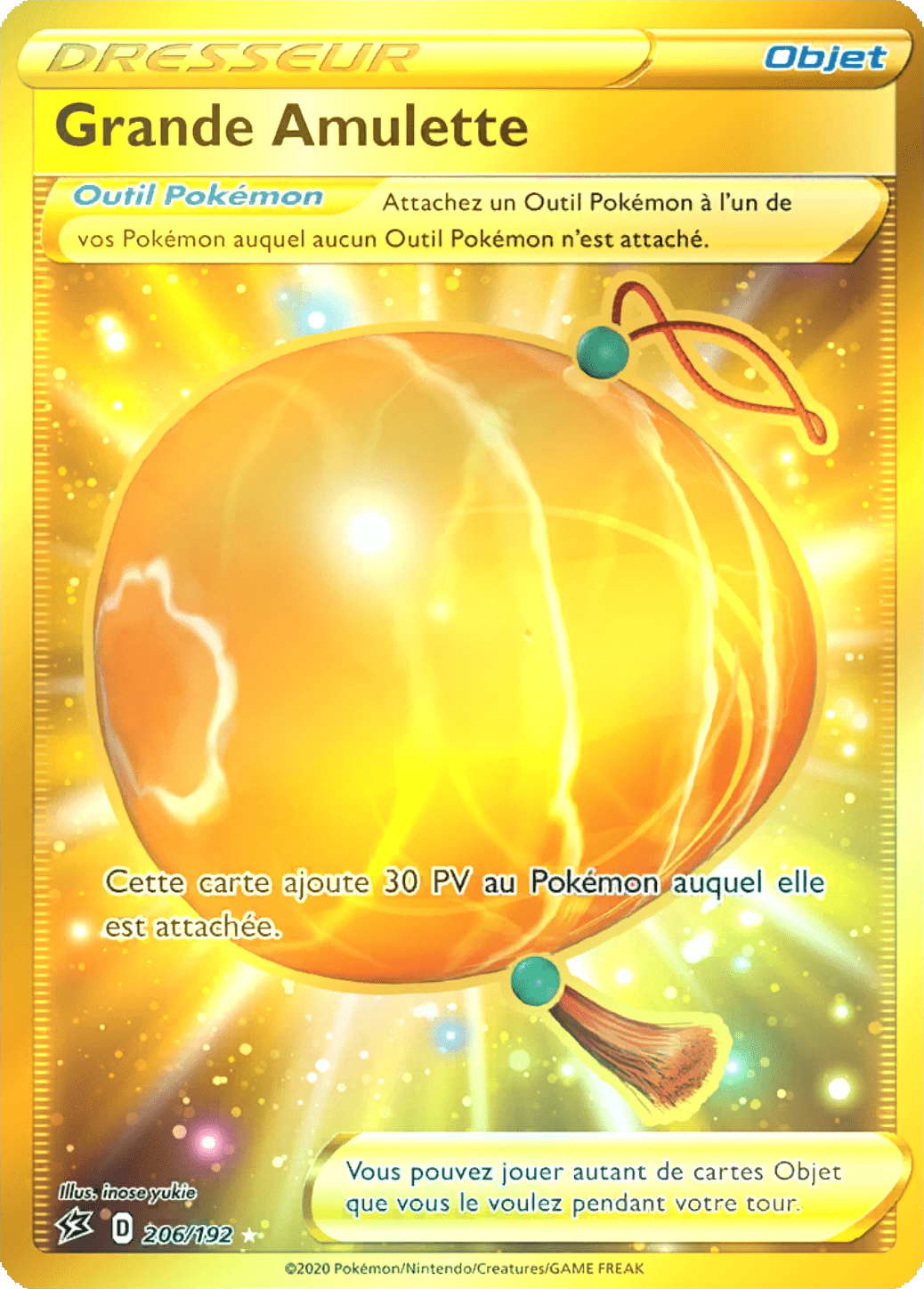 Grande Amulette - EB Clash des Rebelles - 206 - Trainer gold