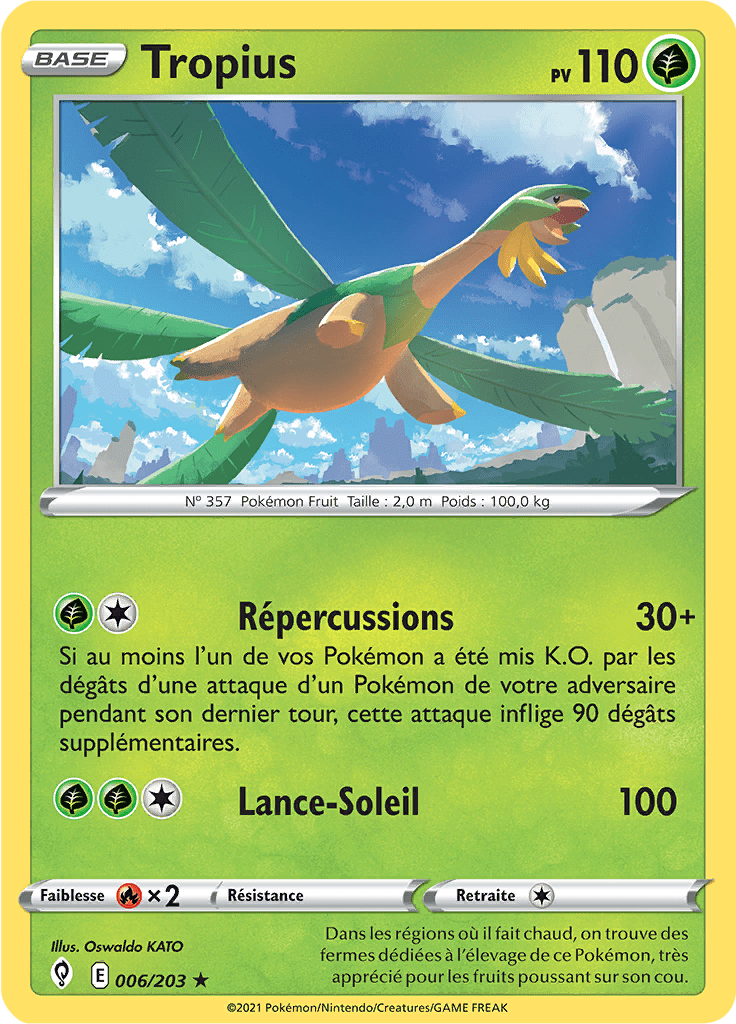 Tropius - EB Évolution Céleste - 006 - Rare