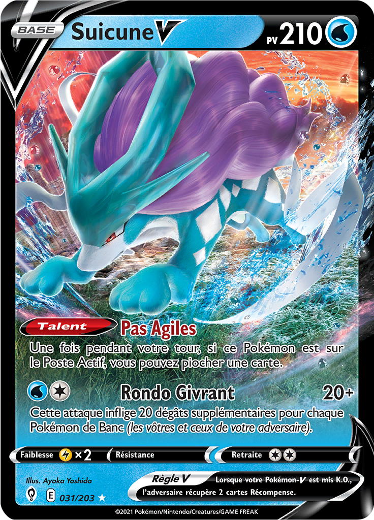 Suicune V - EB Évolution Céleste - 031 - Holographique rare V