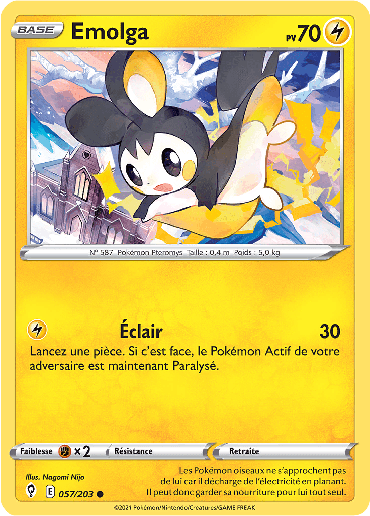 Emolga - EB Évolution Céleste - 057 - Commune