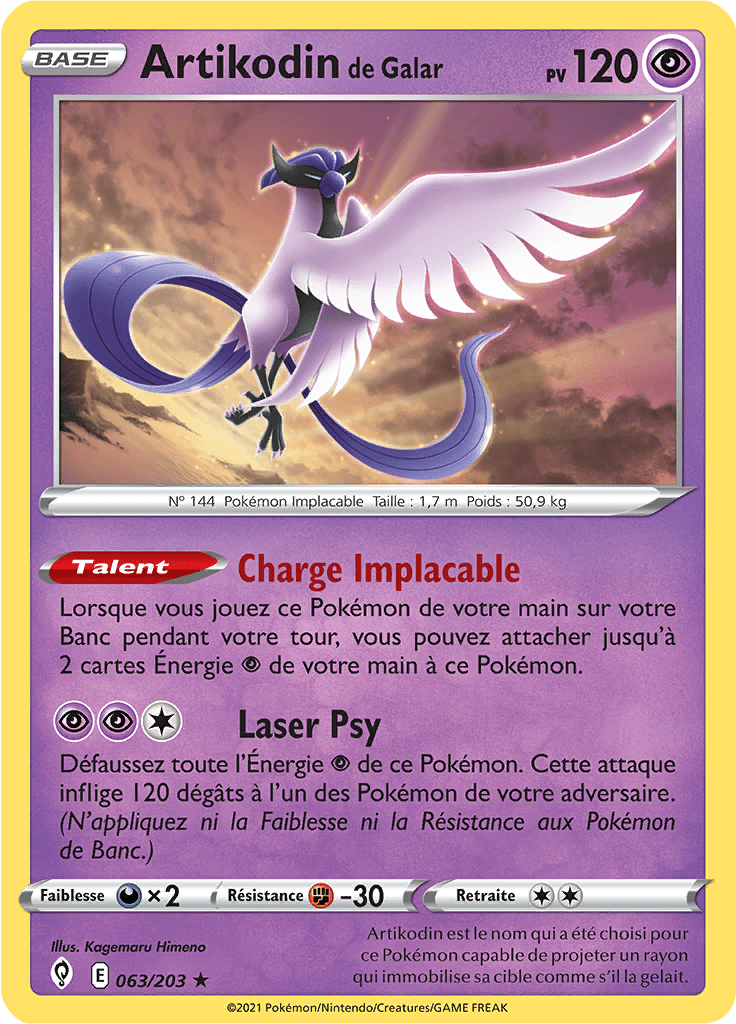 Artikodin de Galar - EB Évolution Céleste - 063 - Holographique rare