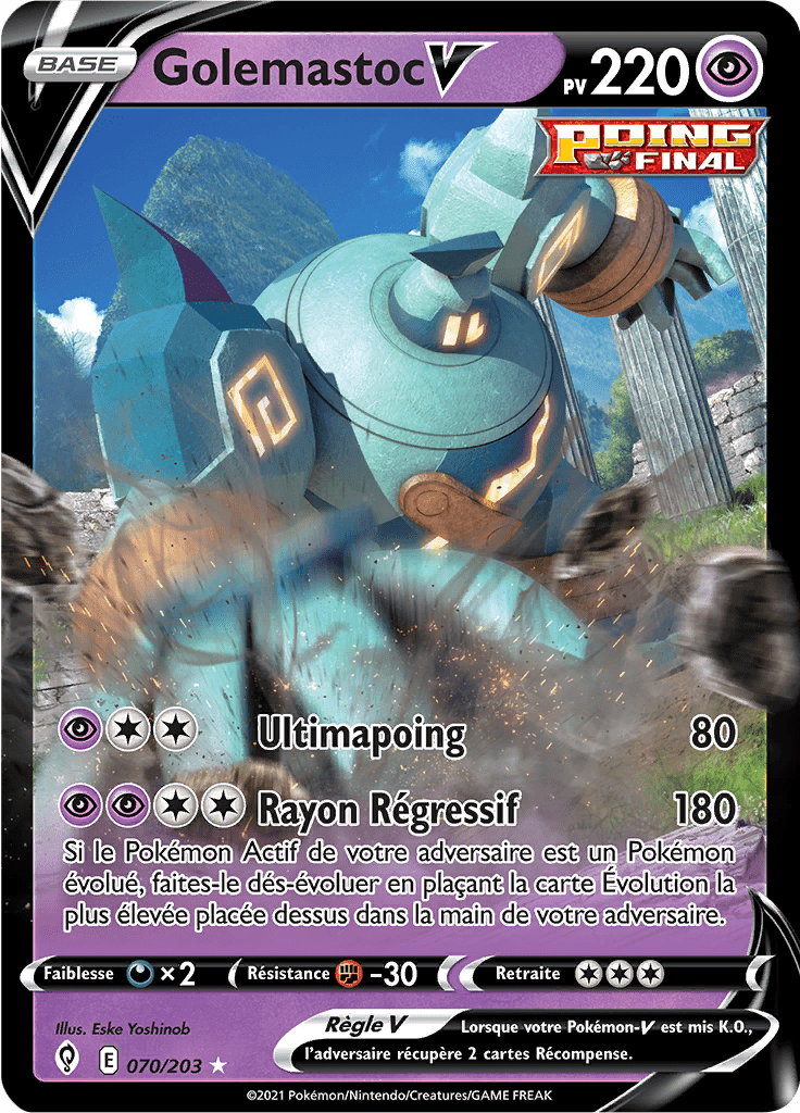 Golemastoc V - EB Évolution Céleste - 070 - Holographique rare V