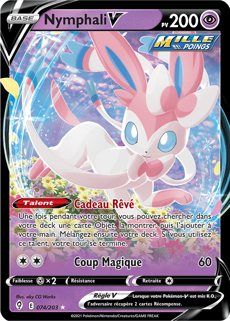Nymphali V - EB Évolution Céleste - 074 - Holographique rare V