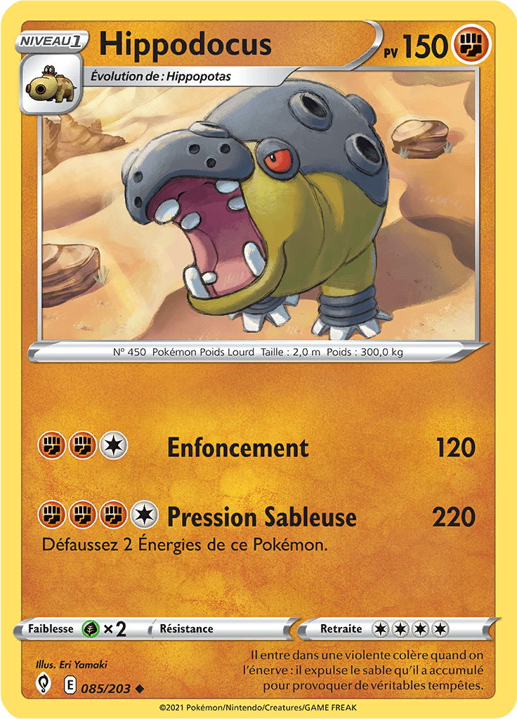 Hippodocus - EB Évolution Céleste - 085 - Peu commune