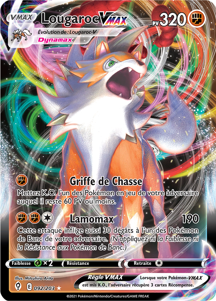 Lougaroc V - EB Évolution Céleste - 092 - Holographique rare VMAX