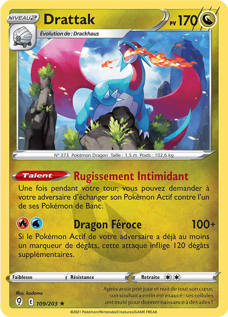 Drattak - EB Évolution Céleste - 109 - Holographique rare