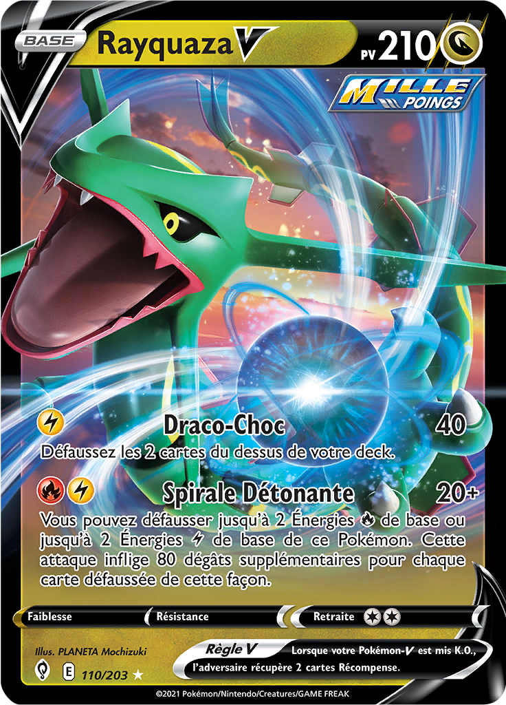 Rayquaza V - EB Évolution Céleste - 110 - Holographique rare V