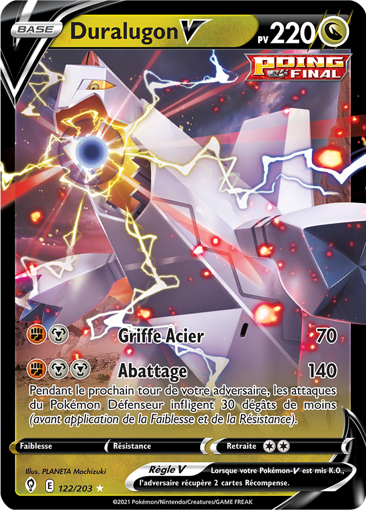 Duralugon V - EB Évolution Céleste - 122 - Holographique rare V