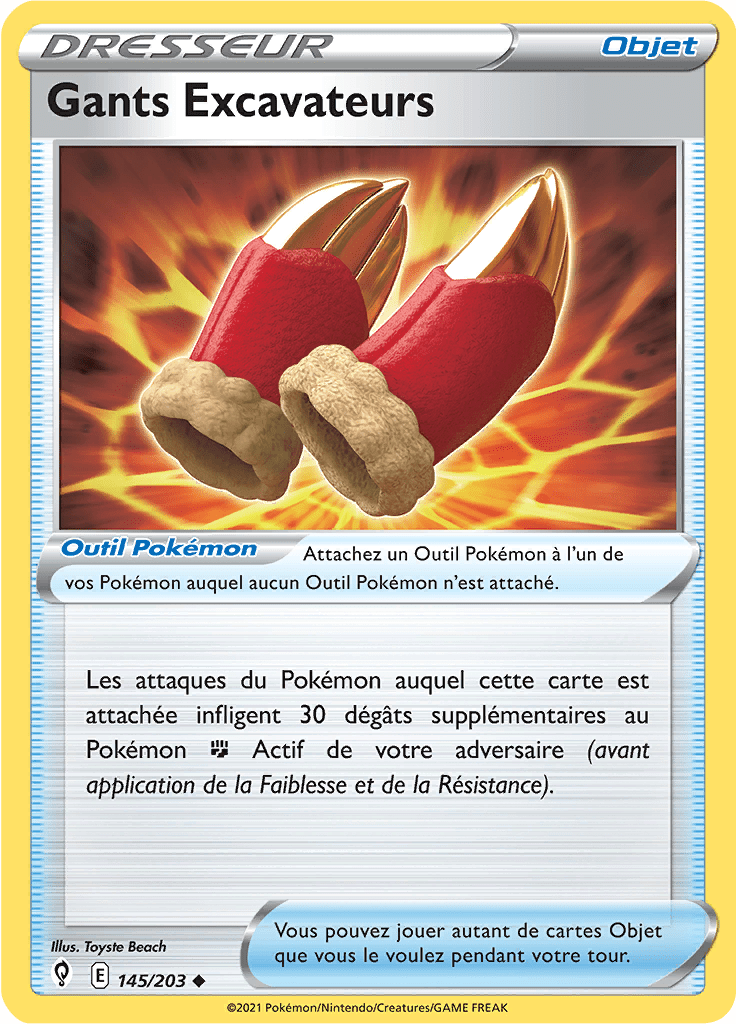 Gants Excavateurs - EB Évolution Céleste - 145 - Peu commune
