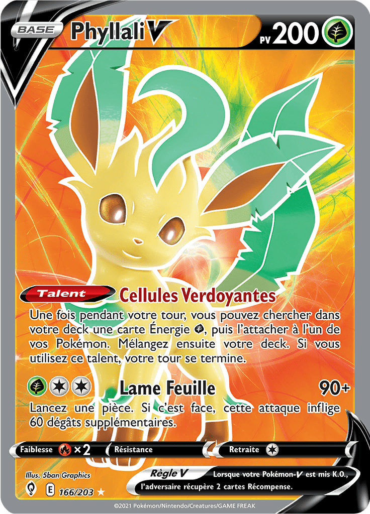 Phyllali V - EB Évolution Céleste - 166 - V Full Art