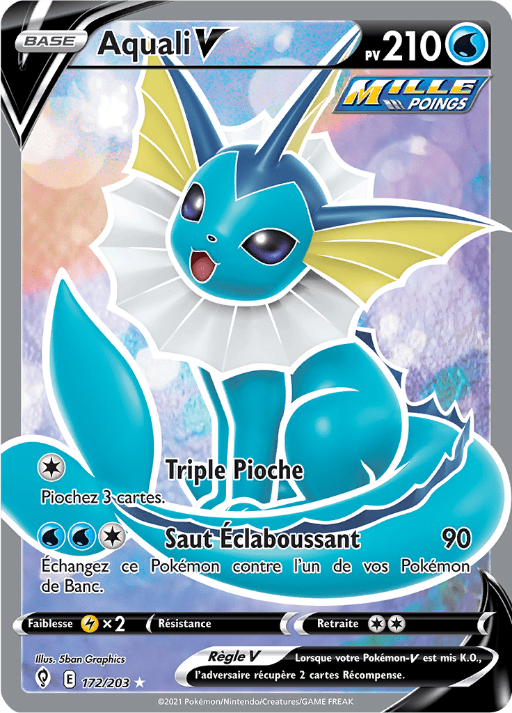 Aquali V - EB Évolution Céleste - 172 - V Full Art
