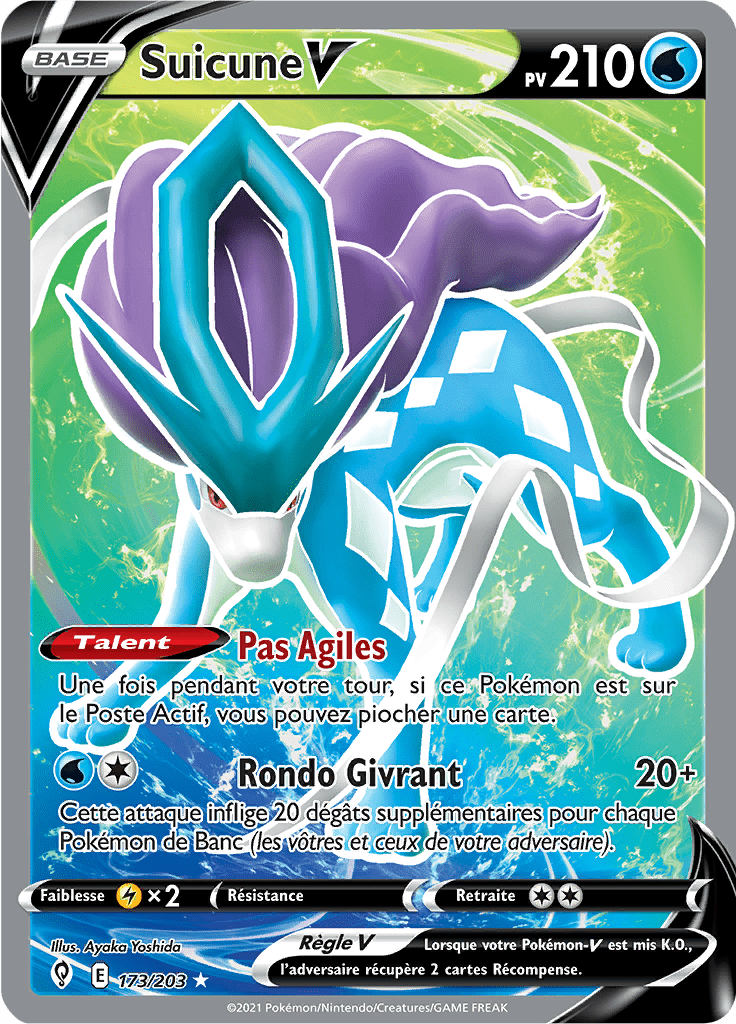 Suicune V - EB Évolution Céleste - 173 - V Full Art