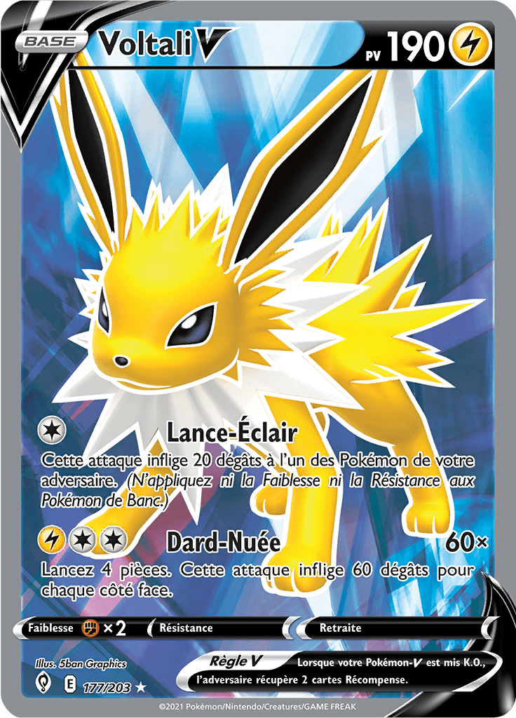 Voltali V - EB Évolution Céleste - 177 - V Full Art