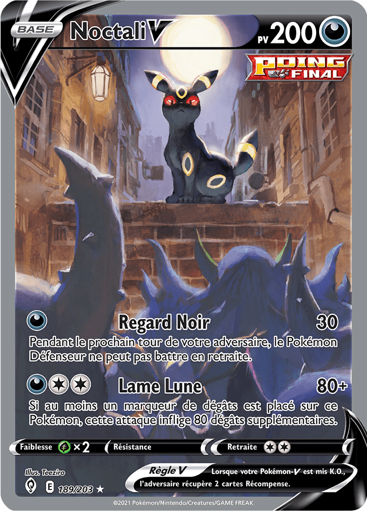 Noctali V - EB Évolution Céleste - 189 - Alternate