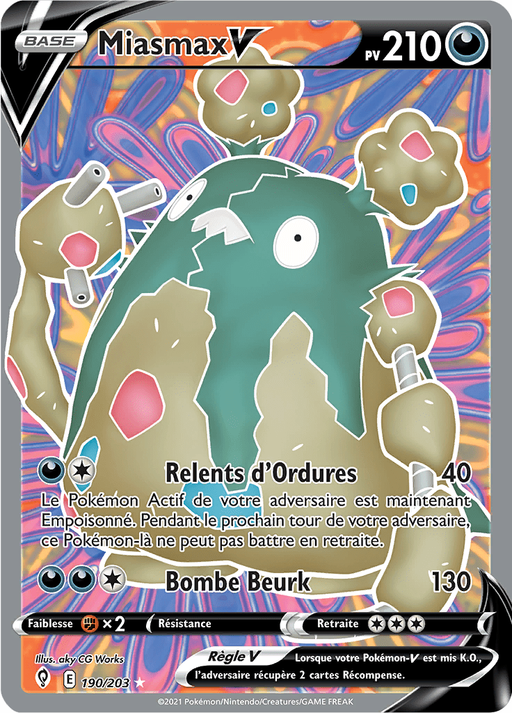Miasmax V - EB Évolution Céleste - 190 - V Full Art