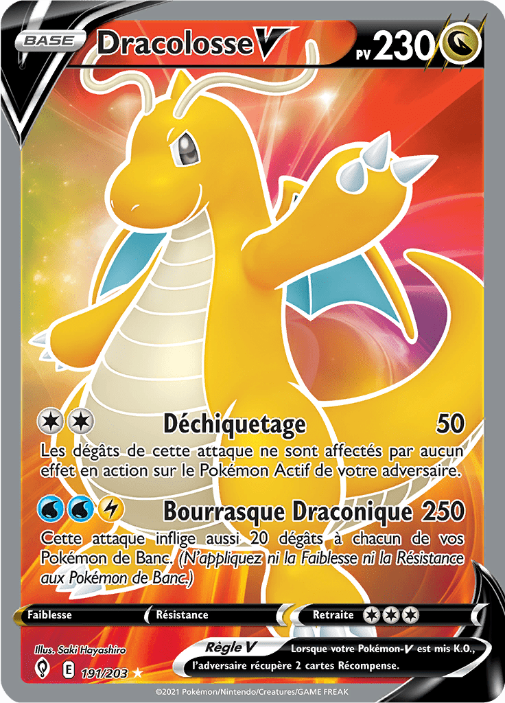 Dracolosse V - EB Évolution Céleste - 191 - V Full Art