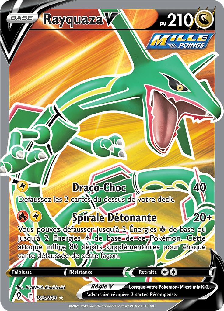 Rayquaza V - EB Évolution Céleste - 193 - V Full Art