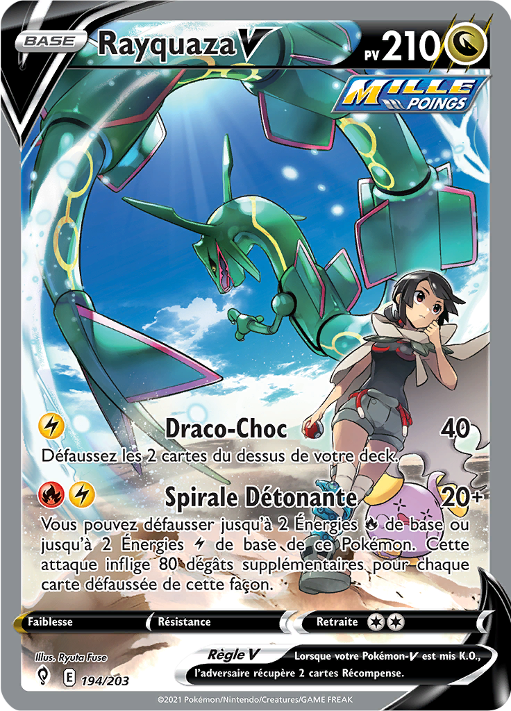 Rayquaza V - EB Évolution Céleste - 194 - Alternate