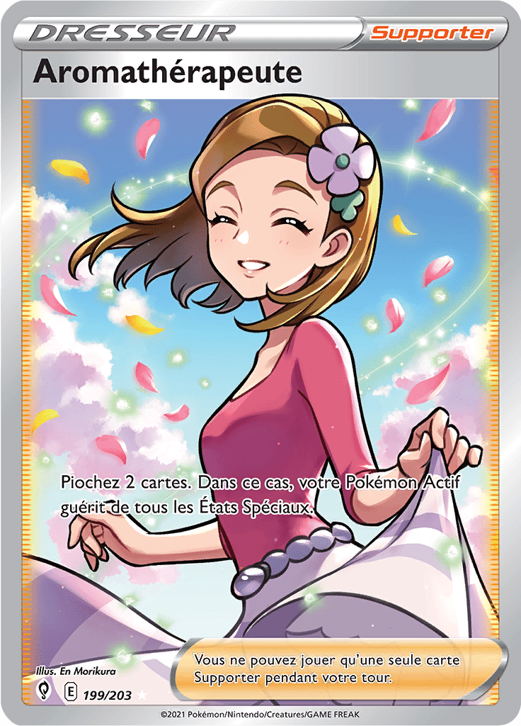 Aromathérapeute - EB Évolution Céleste - 199 - Trainer Full Art