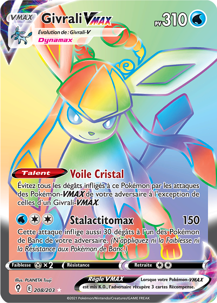 Givrali V - EB Évolution Céleste - 208 - Arc-en-ciel rare