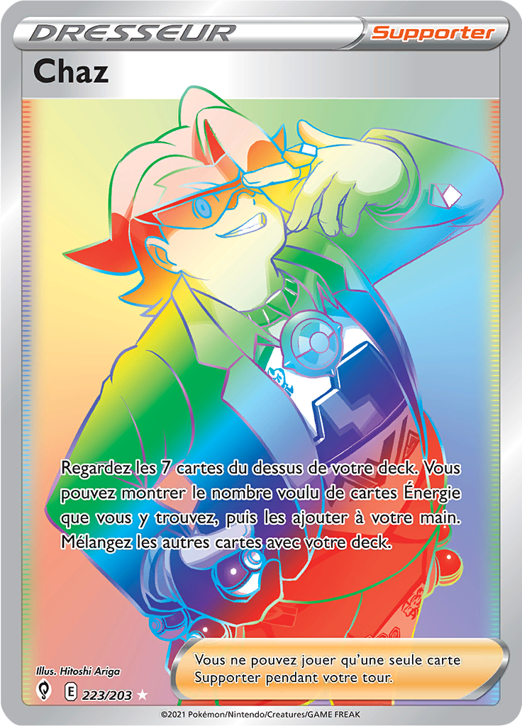 Chaz - EB Évolution Céleste - 223 - Arc-en-ciel rare