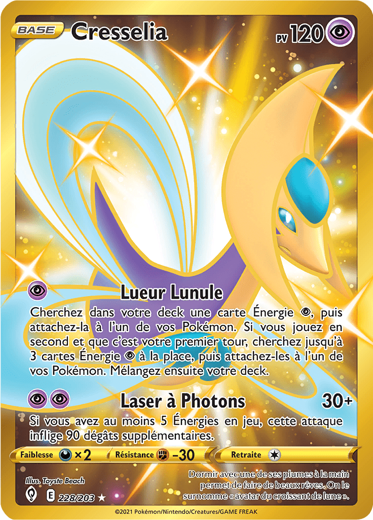 Cresselia - EB Évolution Céleste - 228 - Full Art Gold