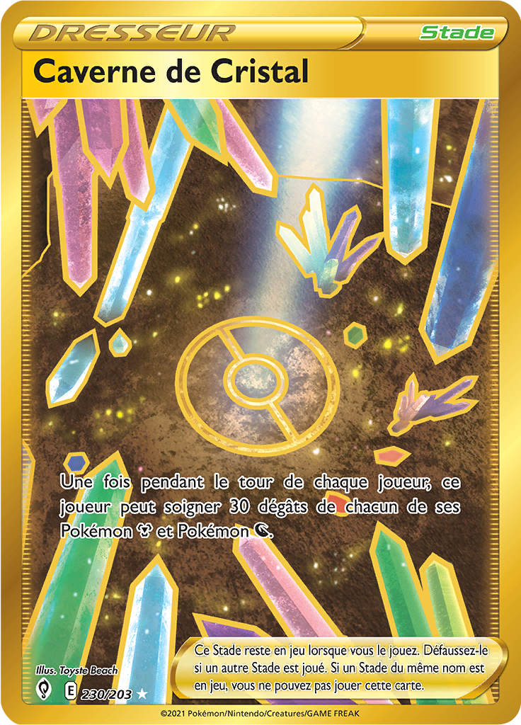 Caverne de Cristal - EB Évolution Céleste - 230 - Trainer gold