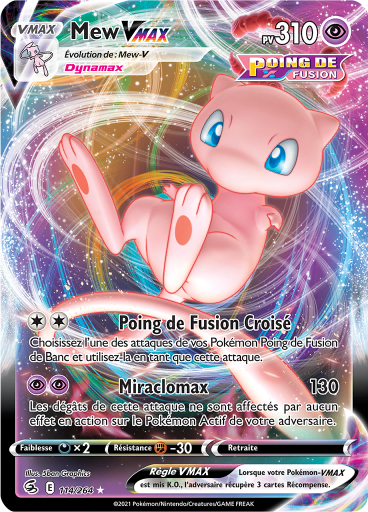 Mew VMAX -  -  - Holographique rare VMAX