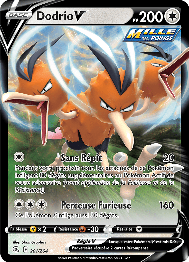 Dodrio V -  -  - Holographique rare V