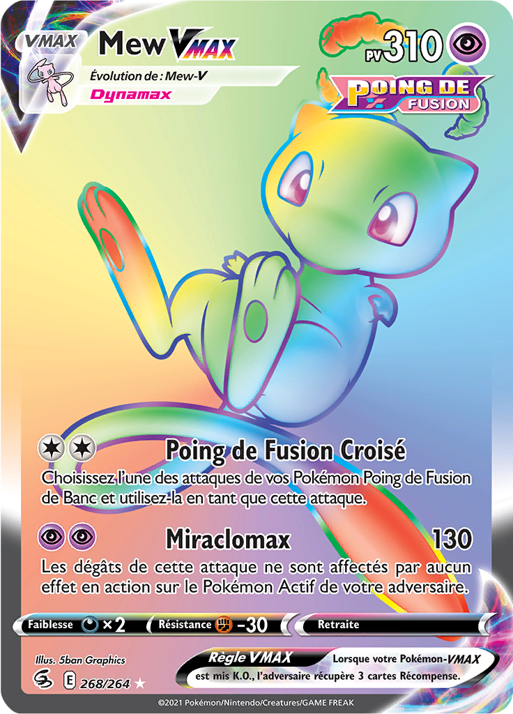 Mew VMAX -  -  - Arc-en-ciel rare