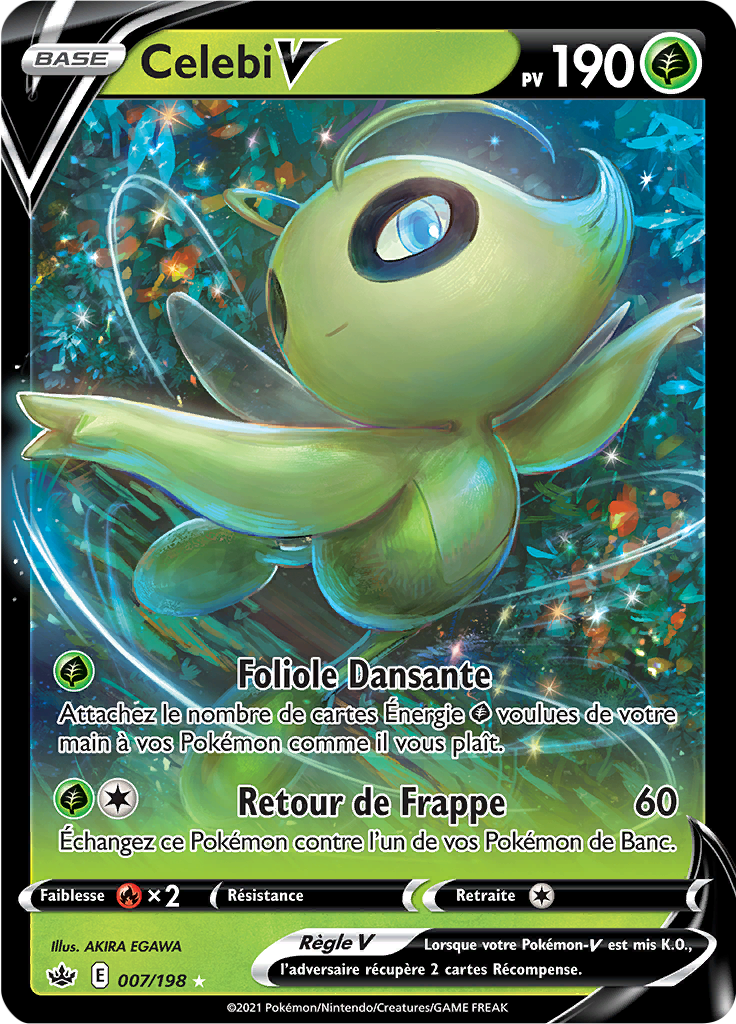 Celebi V - EB Règne de Glace - 007 - Holographique rare V