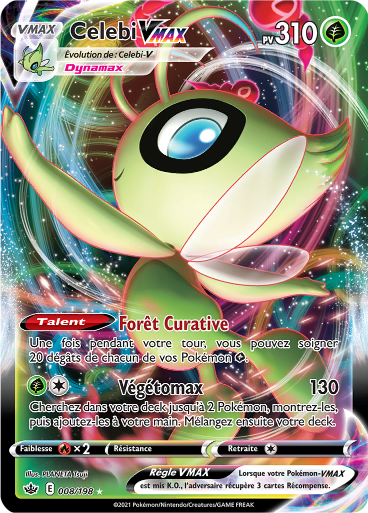Celebi V - EB Règne de Glace - 008 - Holographique rare VMAX