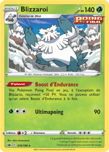 Blizzaroi - EB Règne de Glace - 010 - Rare