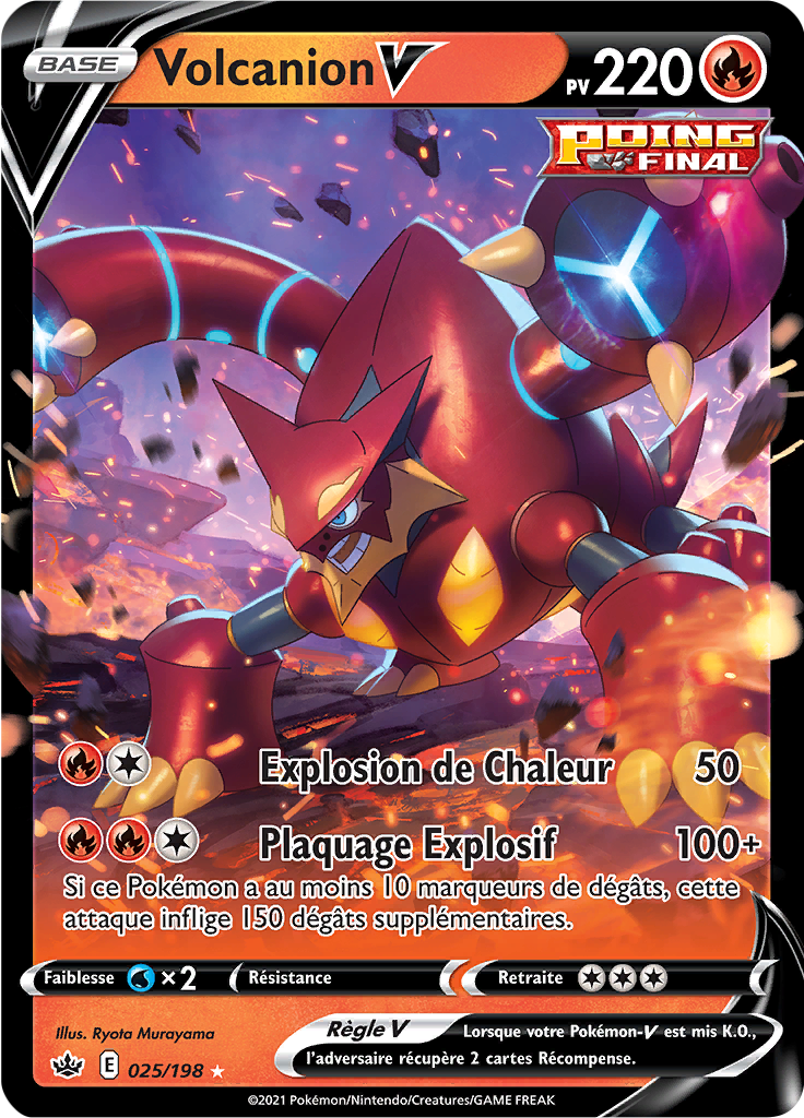 Volcanion V - EB Règne de Glace - 025 - Holographique rare V