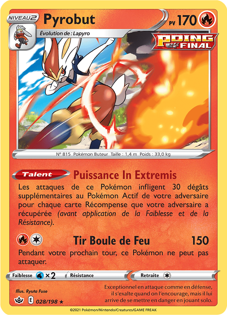 Pyrobut - EB Règne de Glace - 028 - Holographique rare