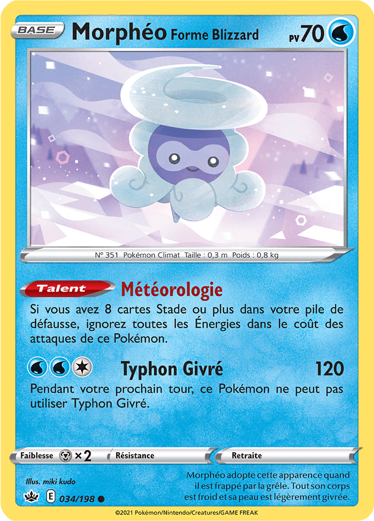 Morphéo Forme Blizzard - EB Règne de Glace - 034 - Commune