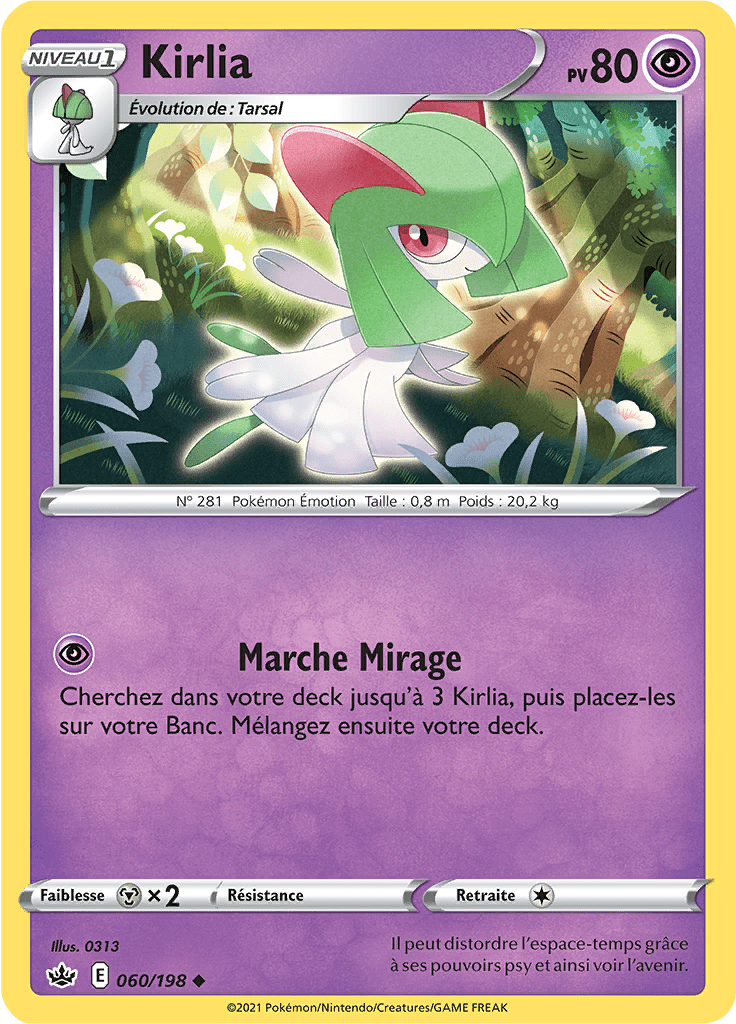 Kirlia - EB Règne de Glace - 060 - Peu commune