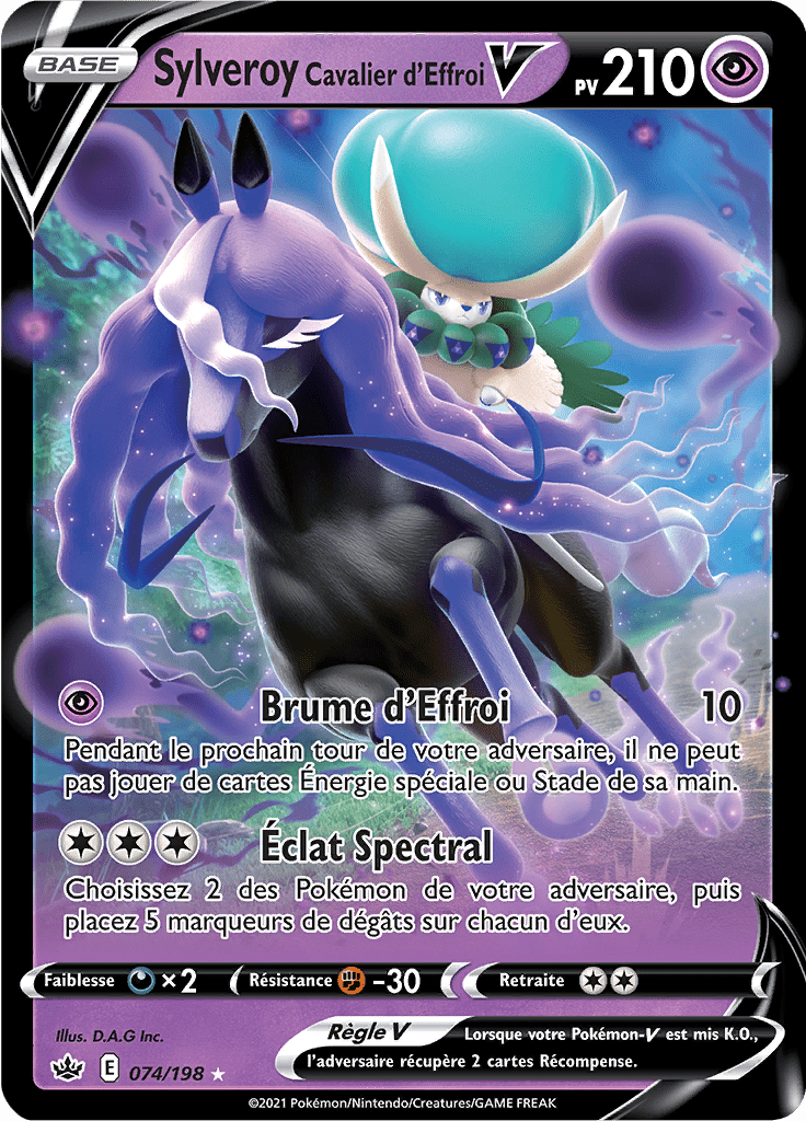 Sylveroy Cavalier d'Effroi V - EB Règne de Glace - 074 - Holographique rare V