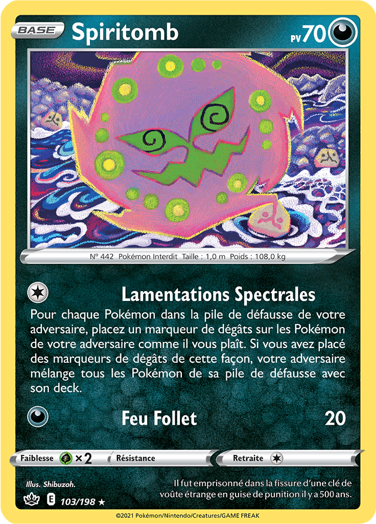 Spiritomb - EB Règne de Glace - 103 - Rare
