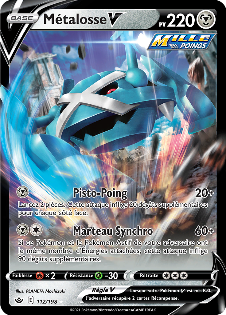 Métalosse V - EB Règne de Glace - 112 - Holographique rare V