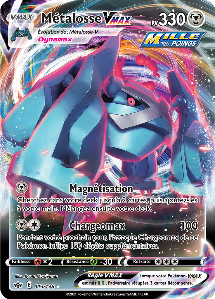 Métalosse V - EB Règne de Glace - 113 - Holographique rare VMAX