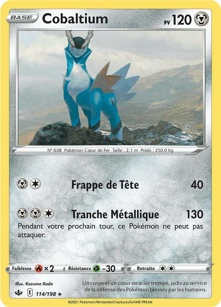 Cobaltium - EB Règne de Glace - 114 - Holographique rare